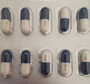 This is the medication that my psychiatrist prescribed for OCD. Evidently it hasn't started working yet.