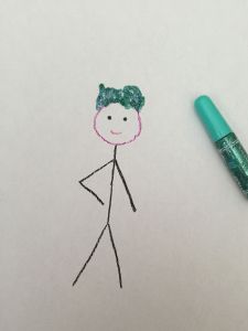 I'm not going to pretend to fully know what's going on here. I was trying to preserve the shape of his hair, but with little success. His body makes him look like he's on his way to a poetry reading. MAYBE HE IS. 