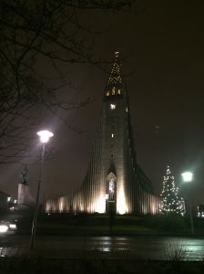 We passed this Reykjavik landmark, the Hallgrímskirkja, in our initial wanderings, We can see it from our Airbnb accommodations. 